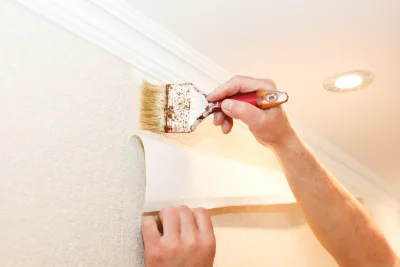 Pose de papier peint à la Corne-en-Vexin — revêtements muraux et toiles de verre